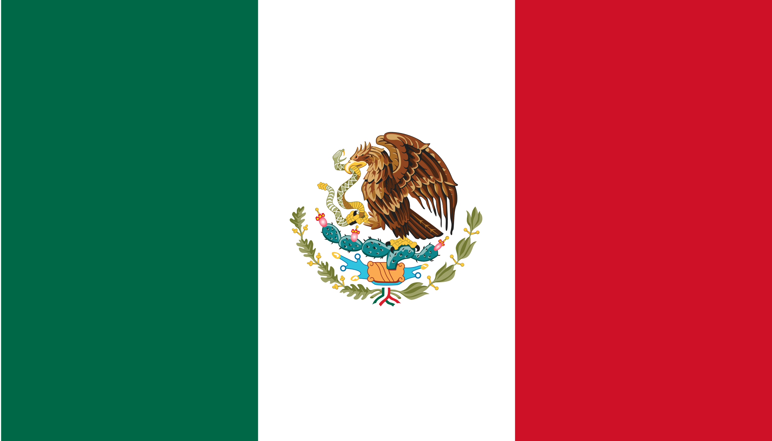 la imagen muestra la bandera de mexico