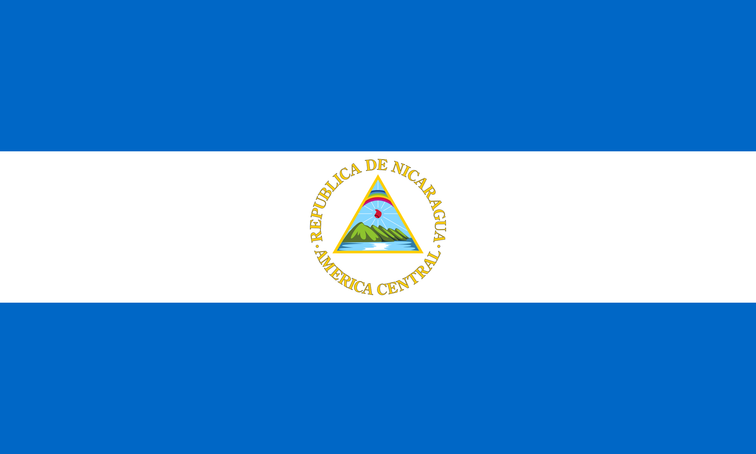 la imagen muestra la bandera de nicaragua